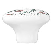 Door Knob Floral Keramikknauf (Seitenansicht)