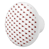 Door Knob Red Rose Floral  Keramikknauf (Rechts)