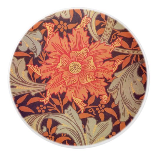 Door Knobs - Marigold William Morris Design Keramikknauf (Vorderseite)