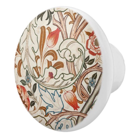 Door Knobs - William Morris Design Keramikknauf (Rechts)