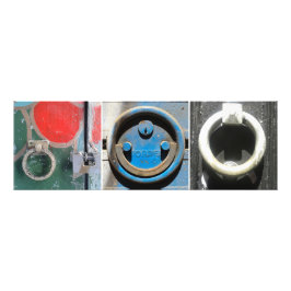 Door Knocker ist im Labyrinth, Barcelona Fotodruck