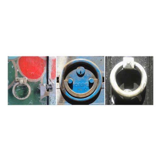 Door Knocker ist im Labyrinth, Barcelona Fotodruck (Vorne)