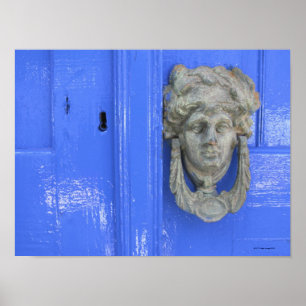 Door Knocker, Loutro, Kreta, Griechenland Poster