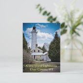 Door Landkreis Lighthouse Postkarte (Stehend Vorderseite)