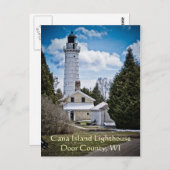 Door Landkreis Lighthouse Postkarte (Vorne/Hinten)