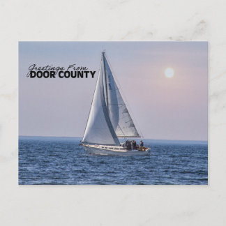 Door Landkreis Sailboat - Lake Michigan Postkarte