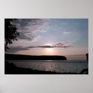 Door Landkreis Sunset in Wisconsin Poster