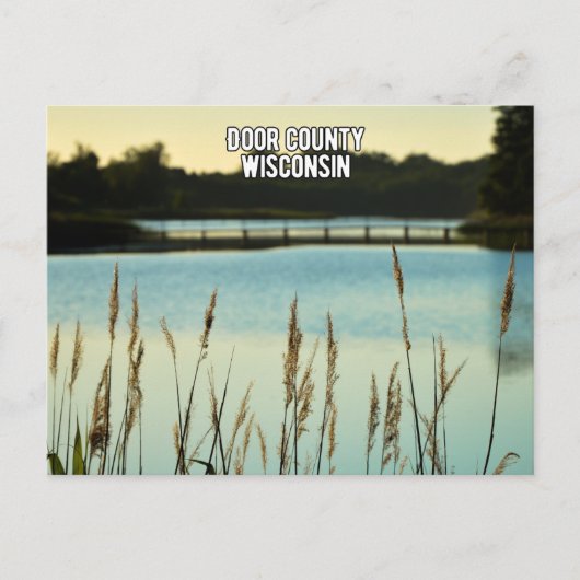Door Landkreis Wisconsin Feiertagspostkarte (Vorderseite)