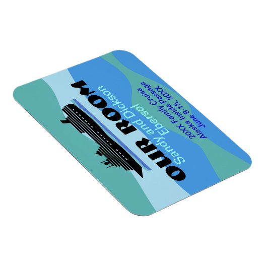 Door Magnet Cruise Ship Room ID und Memento Custom (Rechte Seite)
