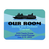 Door Magnet Cruise Ship Room ID und Memento Custom (Horizontal)