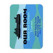Door Magnet Cruise Ship Room ID und Memento Custom (Vertikal)