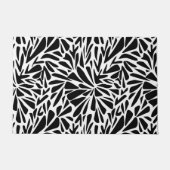Door Mat Abstrakt moderne, nahtlose monochrome Flo Fußmatte (Vorderseite)