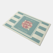 Door Mat benutzerdefiniertes Stadtname Strandhaus Fußmatte (Schrägansicht)