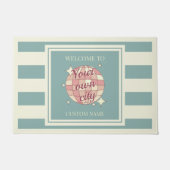 Door Mat benutzerdefiniertes Stadtname Strandhaus Fußmatte (Vorderseite)