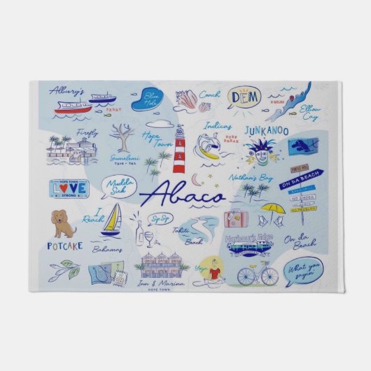 Door Mat "die ABCs of Hope Town" Fußmatte (Vorderseite)