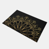 Door Mat - Golden Bee Mandala Fußmatte (Schrägansicht)