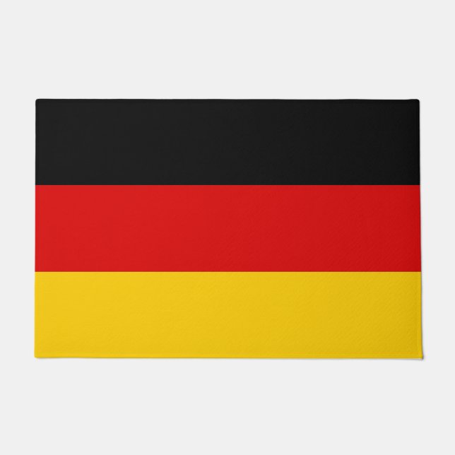 Door Mat mit der Flagge Deutschlands Fußmatte (Vorderseite)