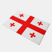 Door Mat mit der Flagge Georgiens Fußmatte (Schrägansicht)