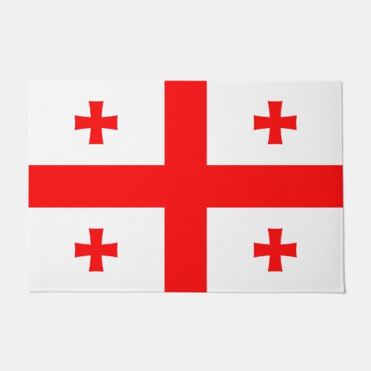 Door Mat mit der Flagge Georgiens Fußmatte (Vorderseite)