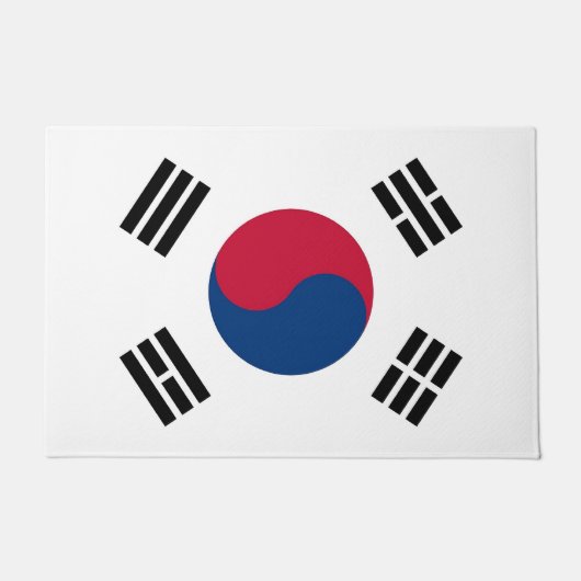 Door Mat mit der Flagge Südkoreas Fußmatte (Vorderseite)