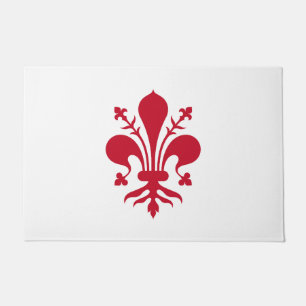 Door Mat mit der Flagge von Florenz, Italien Fußmatte