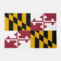 Door Mat mit der Flagge von Maryland Staat, USA