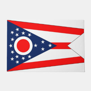 Door Mat mit der Flagge von Ohio Staat, USA Fußmatte