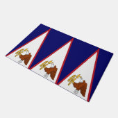 Door Mat mit Flag American Samoa, USA Fußmatte (Schrägansicht)