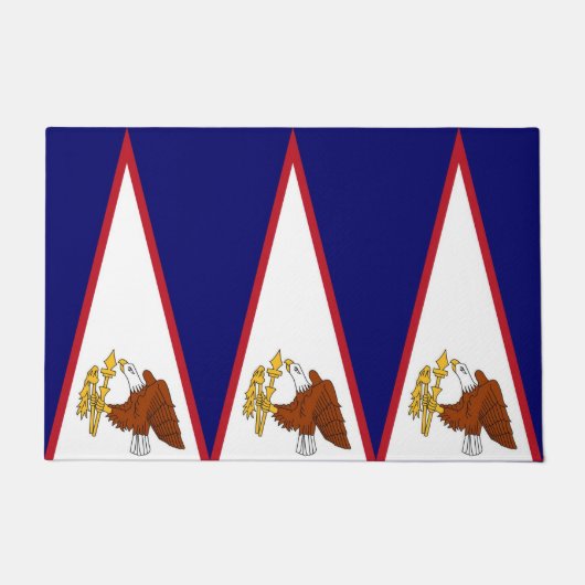 Door Mat mit Flag American Samoa, USA Fußmatte (Vorderseite)