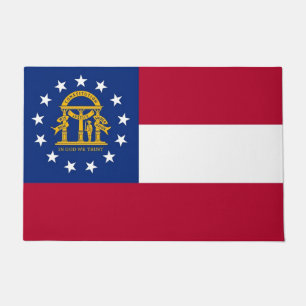 Door Mat mit Flag Georgia Staat, USA Fußmatte