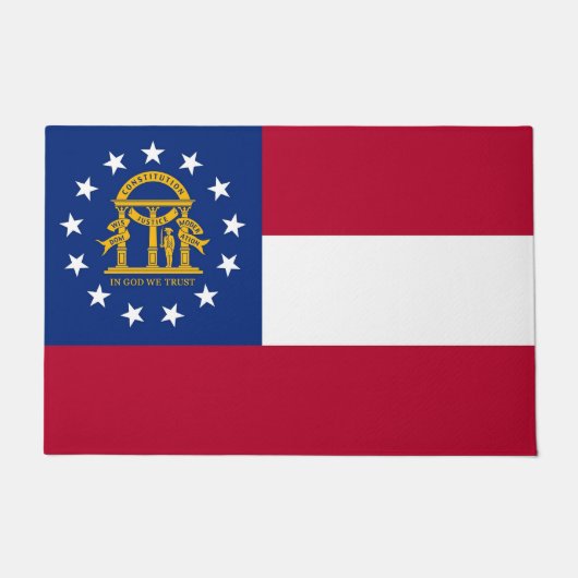 Door Mat mit Flag Georgia Staat, USA Fußmatte (Vorderseite)