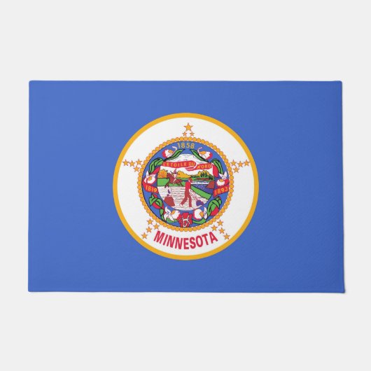 Door Mat mit Flag Minnesota Staat, USA Fußmatte (Vorderseite)