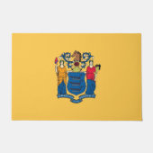 Door Mat mit Flag New Jersey Staat, USA Fußmatte (Vorderseite)