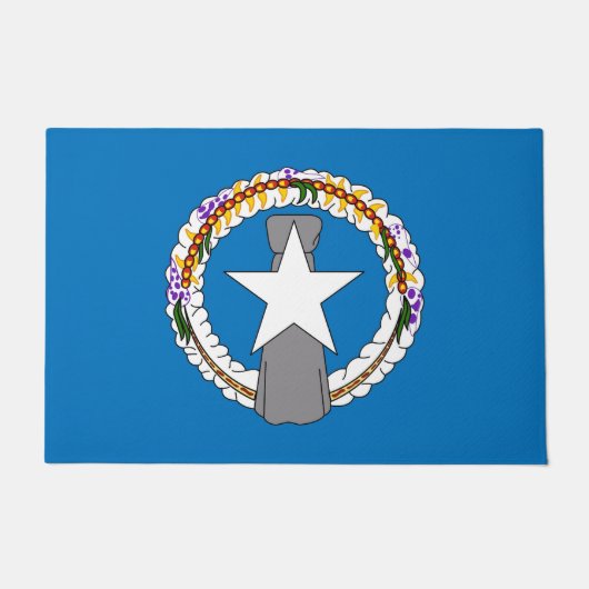 Door Mat mit Flag Nord-Mariana, USA Fußmatte (Vorderseite)