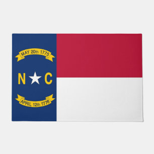 Door Mat mit Flag North Carolina Staat, USA Fußmatte