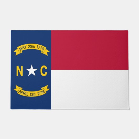 Door Mat mit Flag North Carolina Staat, USA Fußmatte (Vorderseite)