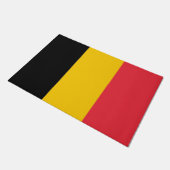 Door Mat mit Flagge Belgiens Fußmatte (Schrägansicht)