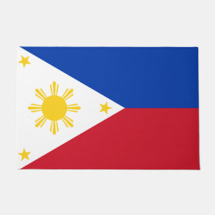 Door Mat mit Flagge der Philippinen Fußmatte
