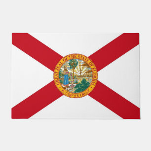 Door Mat mit Flagge des Staat Florida, USA Fußmatte