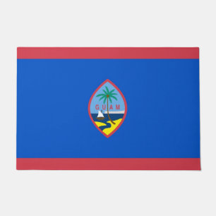 Door Mat mit Flagge Guam, USA Fußmatte