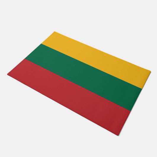 Door Mat mit Flagge Litauens Fußmatte (Schrägansicht)