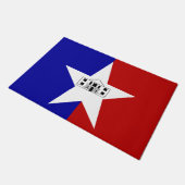 Door Mat mit Flagge von San Antonio Stadt Fußmatte (Schrägansicht)