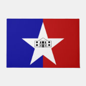 Door Mat mit Flagge von San Antonio Stadt Fußmatte (Vorderseite)