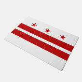 Door Mat mit Flagge von Washington DC, USA Fußmatte (Schrägansicht)