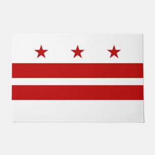 Door Mat mit Flagge von Washington DC, USA Fußmatte