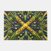 Door Mat mit jamaikanischer Farbgestaltung Fußmatte (Vorderseite)