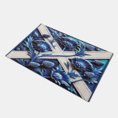 Door Mat mit schottischem Thistles Design Fußmatte (Schrägansicht)