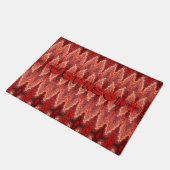 Door Mat - Muster mit Namen Fußmatte (Schrägansicht)
