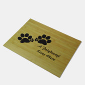 Door Mat - Polydactylpaw-Prints Fußmatte (Schrägansicht)