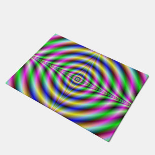 Door Mat Psychedelic Neon Eye Fußmatte